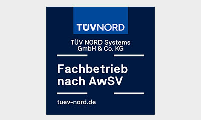 TÜV Nord Fachbetrieb nach AwSV Siegel