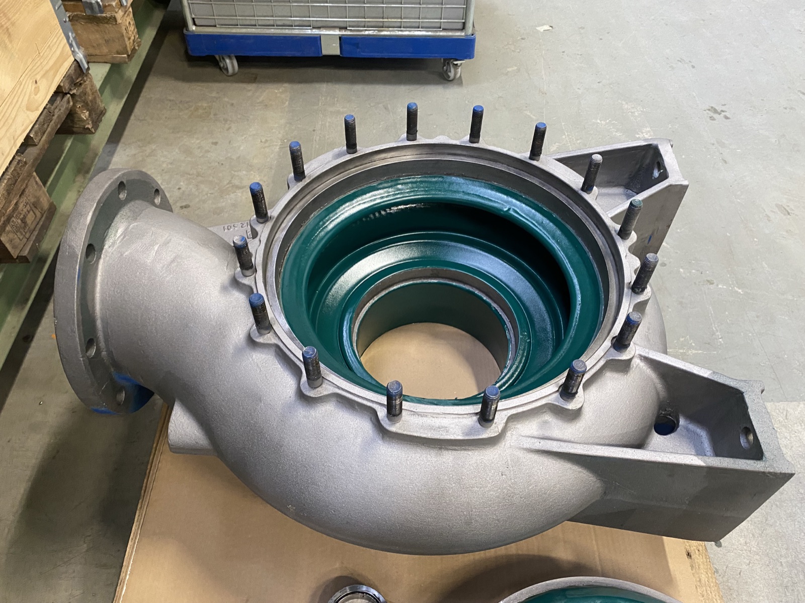 Beschichtetes Pumpengehäuse mit Flanschanschluss